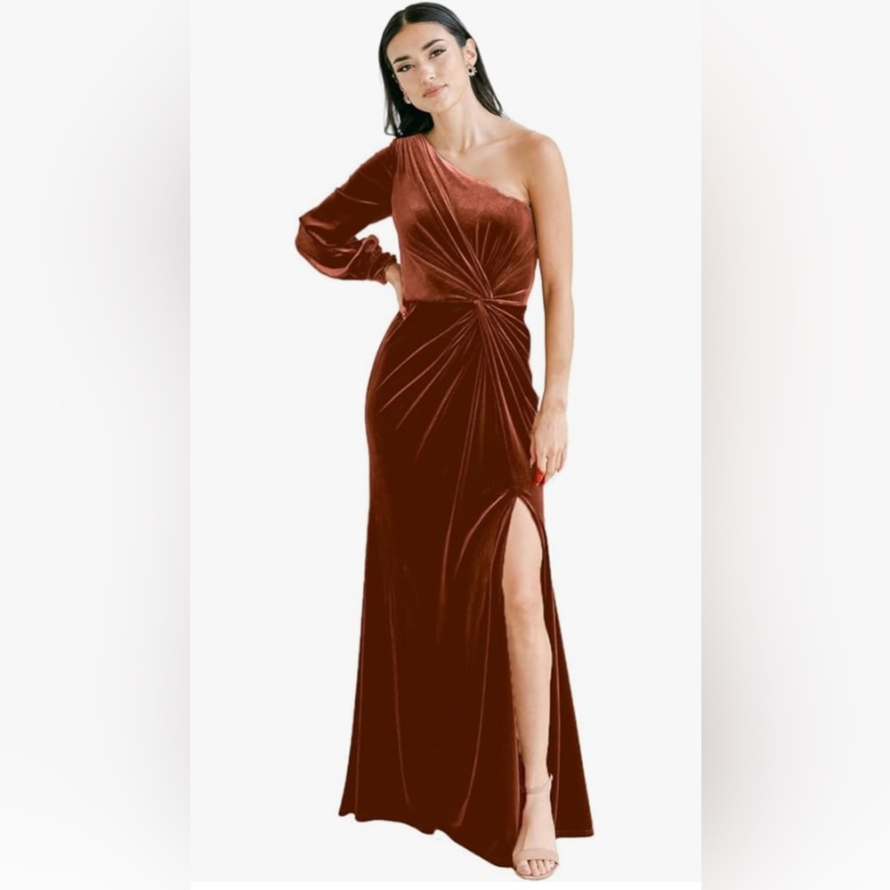 Formal velvet dress long